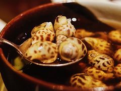 古越陈酿煮花螺-杭州西子湖四季酒店·金沙厅