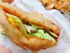 -小红车炸蛋葱油饼