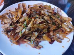 辣炒蛏子-四海鲜渔家菜(黄金海岸店)