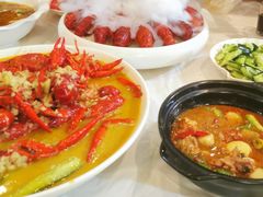蒜泥龙虾中虾-香满锅老北京羊蝎子火锅·家常菜(新街口店)