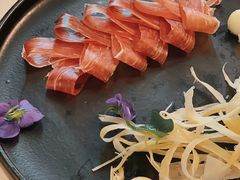 三年金钱火腿配大理手撕乳扇-泓0871臻选云南菜·味庄