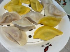 秋季限定蟹黄饺-船歌·鱼水饺青岛菜(太阳宫凯德MALL店)
