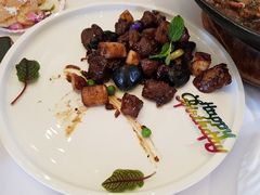黑椒牛仔粒-开海·红岛海鲜虾水饺(石老人店)