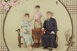 -时光纪亲子全家福照相馆(静安店母女写真父母纪念照)