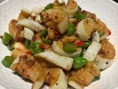 土辣椒炒茄子-鑫小城故事·藕汤·家常菜(台北一路总店)