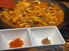八爪鱼微辣-红辣椒八爪鱼特色韩国料理