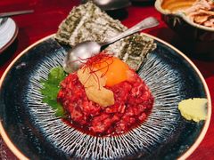 海胆拌生牛肉-九州酒场ひこぞう(1号店)