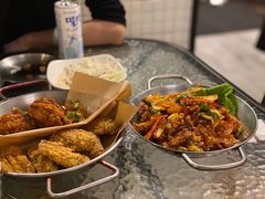 鱿鱼炒五花肉-富乐满韩国正宗炸鸡韩国料理(虹泉路店)