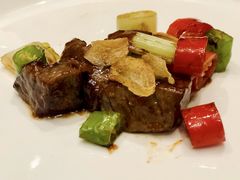杭椒蒜片炒澳洲M9牛肉-Yan Ting 宴庭中餐厅(上海静安瑞吉酒店)