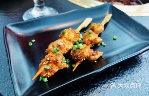 Spicy Chicken Gizzard Skewers