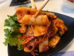 拌墨斗鱼-崔英子朝韩民俗风味烤肉烤串城(大东店)