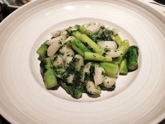 荠菜炒芦笋马蹄-老头儿油爆虾(星光一期店)
