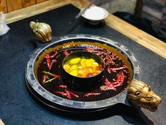 松茸菌锅中锅-渝大狮毛肚老火锅(普陀店)