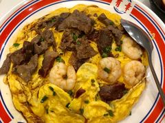 滑蛋牛肉虾仁饭-有章牛杂(石厦店)