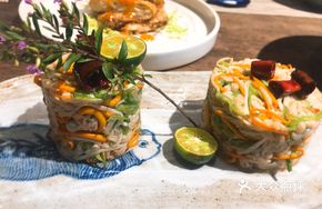 Enoki Mushroom and Cordyceps Dish