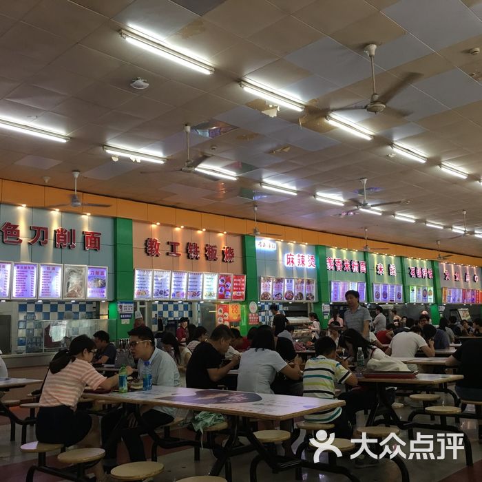 华北理工大学食堂照片图片