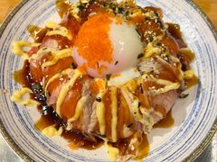 三文鱼流心熔岩饭-梦山水日本烧肉(五四广场店)