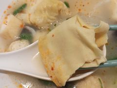 油豆腐百叶包粉丝汤-小杨生煎(湟普汇店)