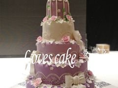 翻糖婚礼蛋糕-爱之婚礼蛋糕(建外SOHO西区店)