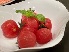 妃子笑荔枝番茄和私房黄金卷-北京王府井希尔顿酒店·秦唐中餐厅Chynna