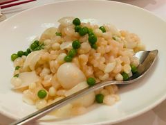 鸡头米百合炒虾仁-玫瑰厅上海菜(兴国路店)