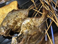 烤鲳鳊鱼-宝记烧烤·碳锅羊肉·羊蝎子火锅·夜食社(文体路创始店)