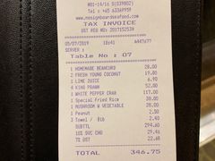 账单-无招牌海鲜餐厅(滨海艺术中心店)