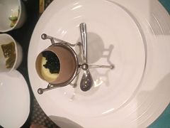 鹅肝鱼子酱蒸蛋-丹鼎铁板料理