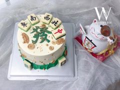 麻将款蛋糕-Whisper studio薇语花艺烘焙工作室