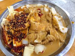 涮牛肚豆皮-老白家怡贵园烤肉