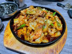 辣炒鱿鱼-全州豆芽汤饭
