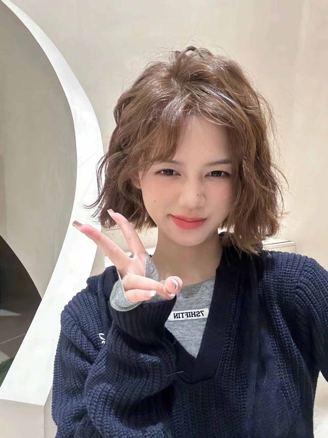 短发法式卷可太牛啦!特别是咱这种细软头发的,就特别适合