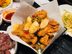辣椒蒜香炸鸡-本家·添百客韩国料理(泰然店)