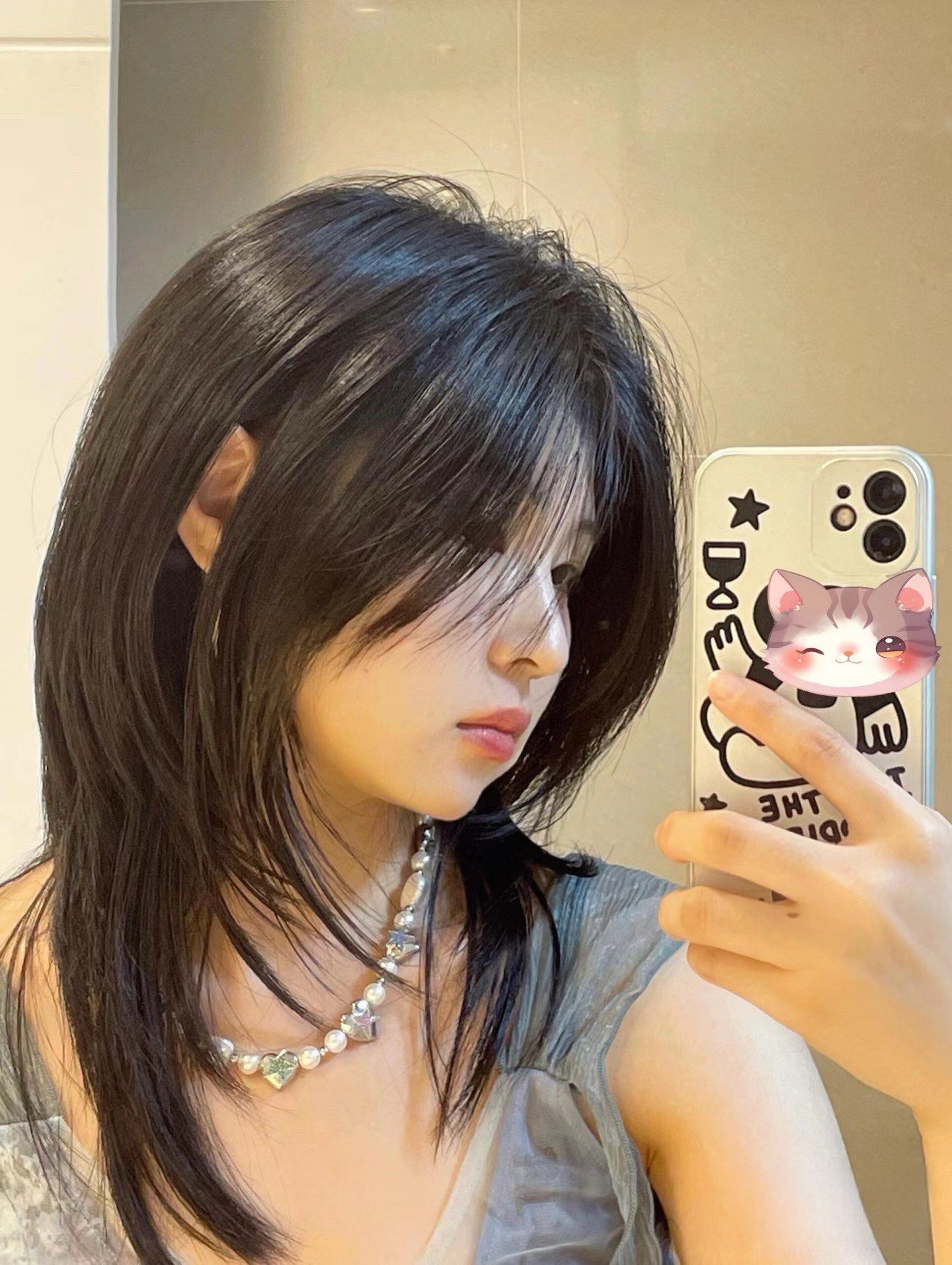 谁懂啊家人们 高层次发型真的很显脸小