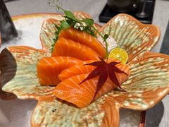 挪威三文鱼刺身-樱木千鹤·日本料理·铁板烧(星海店)