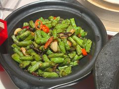 干煸肉沫芸豆-恭喜上堓砂锅焗·海鲜大排档(闵行龙湖店)