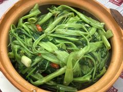 虾酱炒通菜-凤城康记饭店