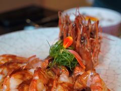 肉酱香煎本港黑虎虾-五缘湾凯悦酒店·悦饗中餐厅