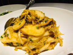 黄芽菜肉丝炒年糕-玫瑰厅上海菜(兴国路店)