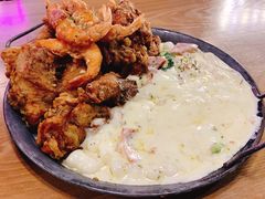 炸鸡配奶油年糕-HOTISLAND海鸡岛·韩国料理(江南西店)