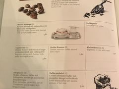 菜单-Cafe Sacher(WIEN)