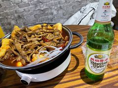 -老红桥炸灌肠牛肚锅烧烤(定福庄店)