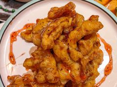 -东来菜馆•手抓海鲜家常菜•海鲜锅贴(鸽子窝店)