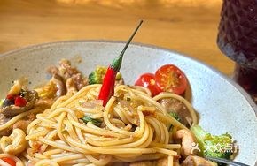 Basil Spicy Chicken Pasta