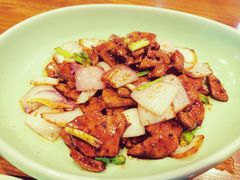 京葱爆猪肝-虎哥私房菜(馒头山店)