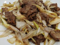 葱爆鲜鹿肉-乔家满族八大碗(流水沟店)