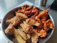 原味炸鸡拼辣子鸡-MI WU FACTORY米屋美食工厂餐厅(绿地店)