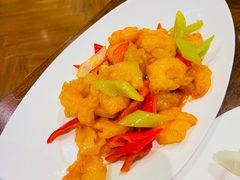 宫保脆果明虾球-青雅中餐厅(大连金石滩绿发希尔顿度假酒店)