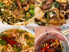 辣椒炒肉干拌面-虎子面粉馆(五一东村店)