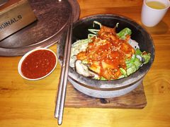 五花肉石锅拌饭-金石陈朝鲜拌饭(东城万达店)